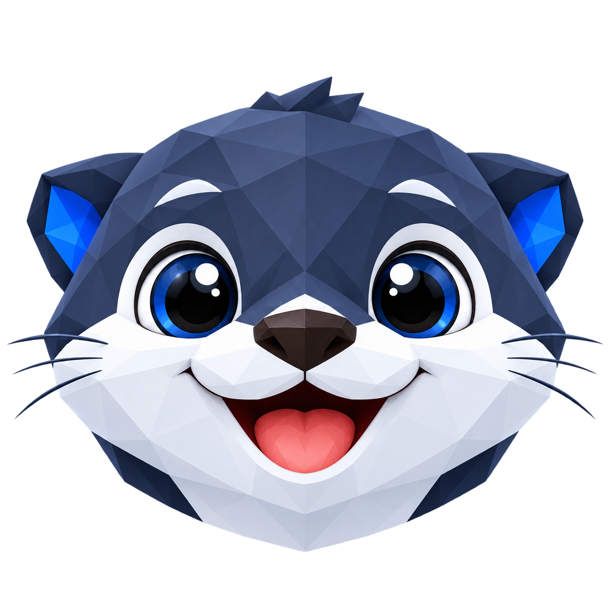 Mascote lontra da VED sorrindo